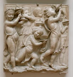 Putti Playing Cymbals (detail)